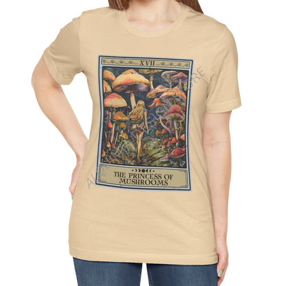 The Princess of Mushrooms Tarot Card Shirt, Mushroom
