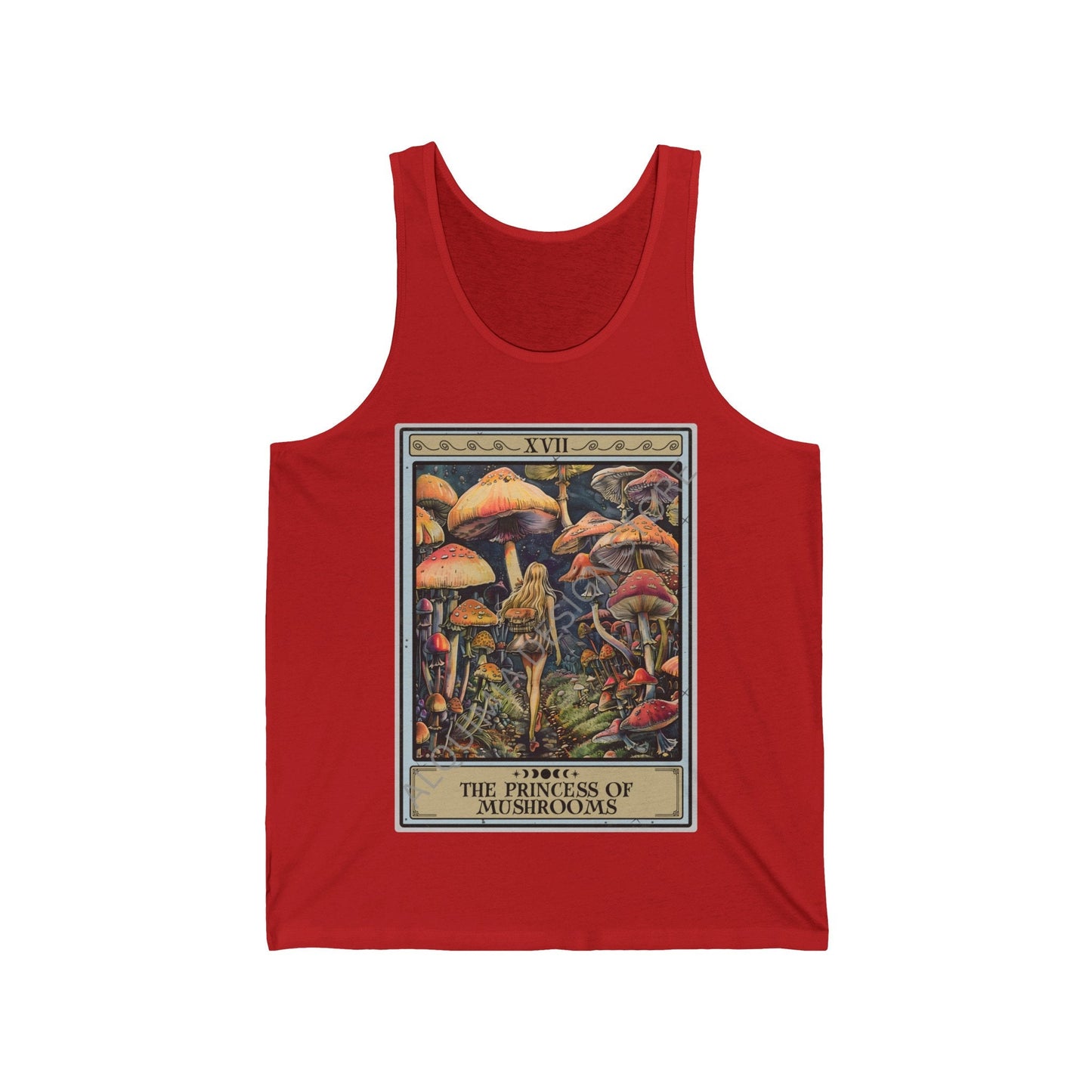 The Princess Of Mushrooms Tarot Card Tank Top