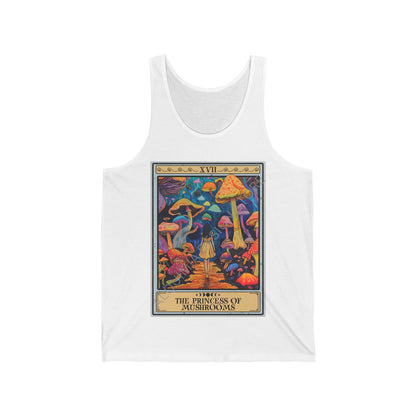 The Princess Of Mushrooms Tarot Card Tank Top, Mushroom