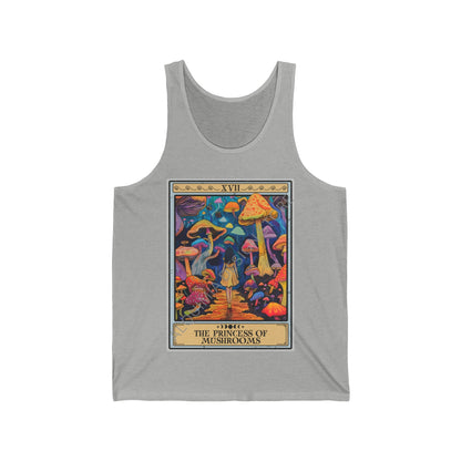 The Princess Of Mushrooms Tarot Card Tank Top, Mushroom