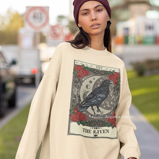 The Raven Tarot Card Sweatshirt