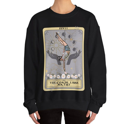 The Corde Lisse Artist Tarot Card Sweatshirt, Aerialist