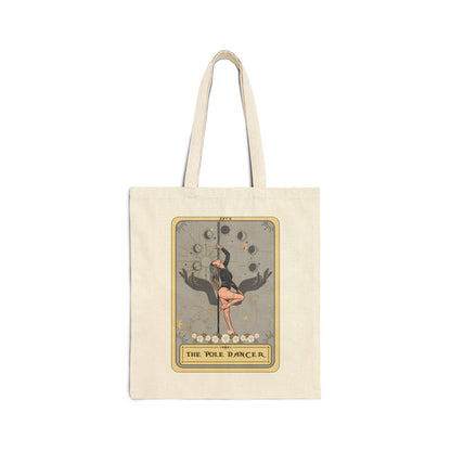 The Pole Dancer Tarot Card Canvas 15" x 16" Tote Bag