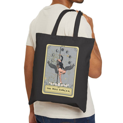 The Pole Dancer Tarot Card Canvas 15" x 16" Tote Bag