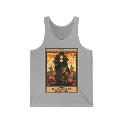 The Princess of Feral Cats Tarot Card Tank Top