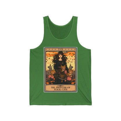 The Princess of Feral Cats Tarot Card Tank Top