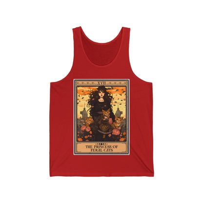 The Princess of Feral Cats Tarot Card Tank Top