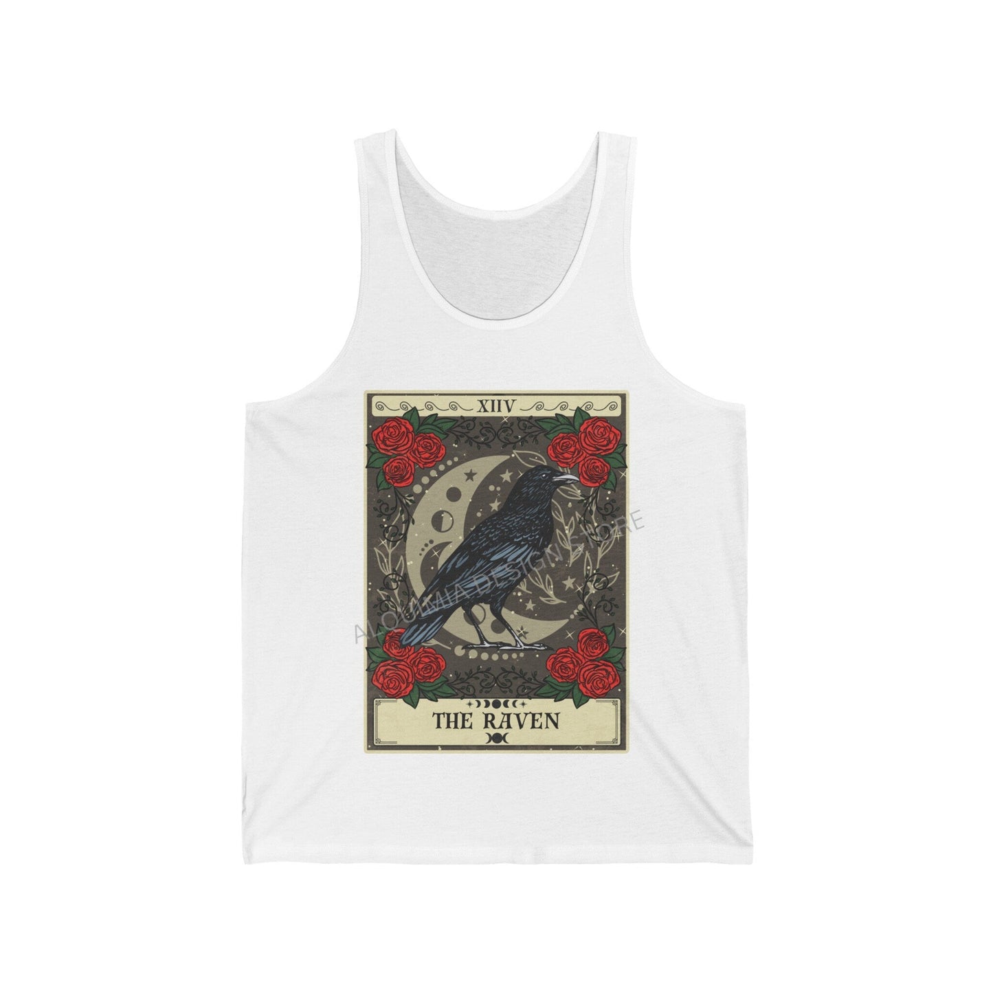 The Raven Tarot Card Tank Top