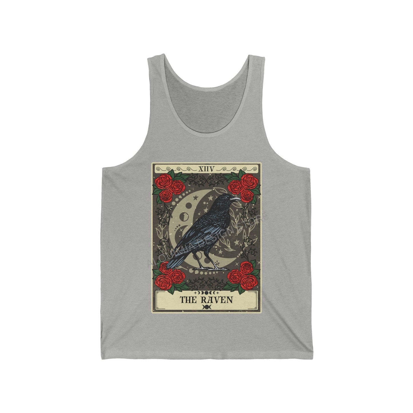 The Raven Tarot Card Tank Top