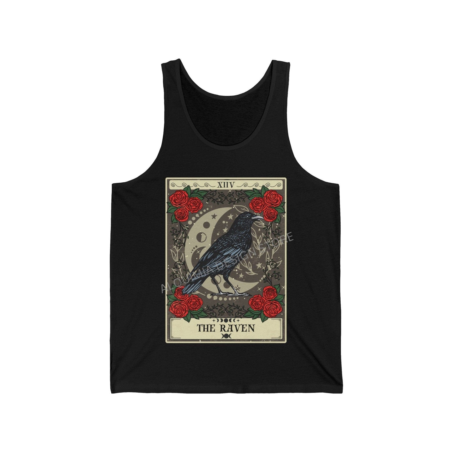 The Raven Tarot Card Tank Top