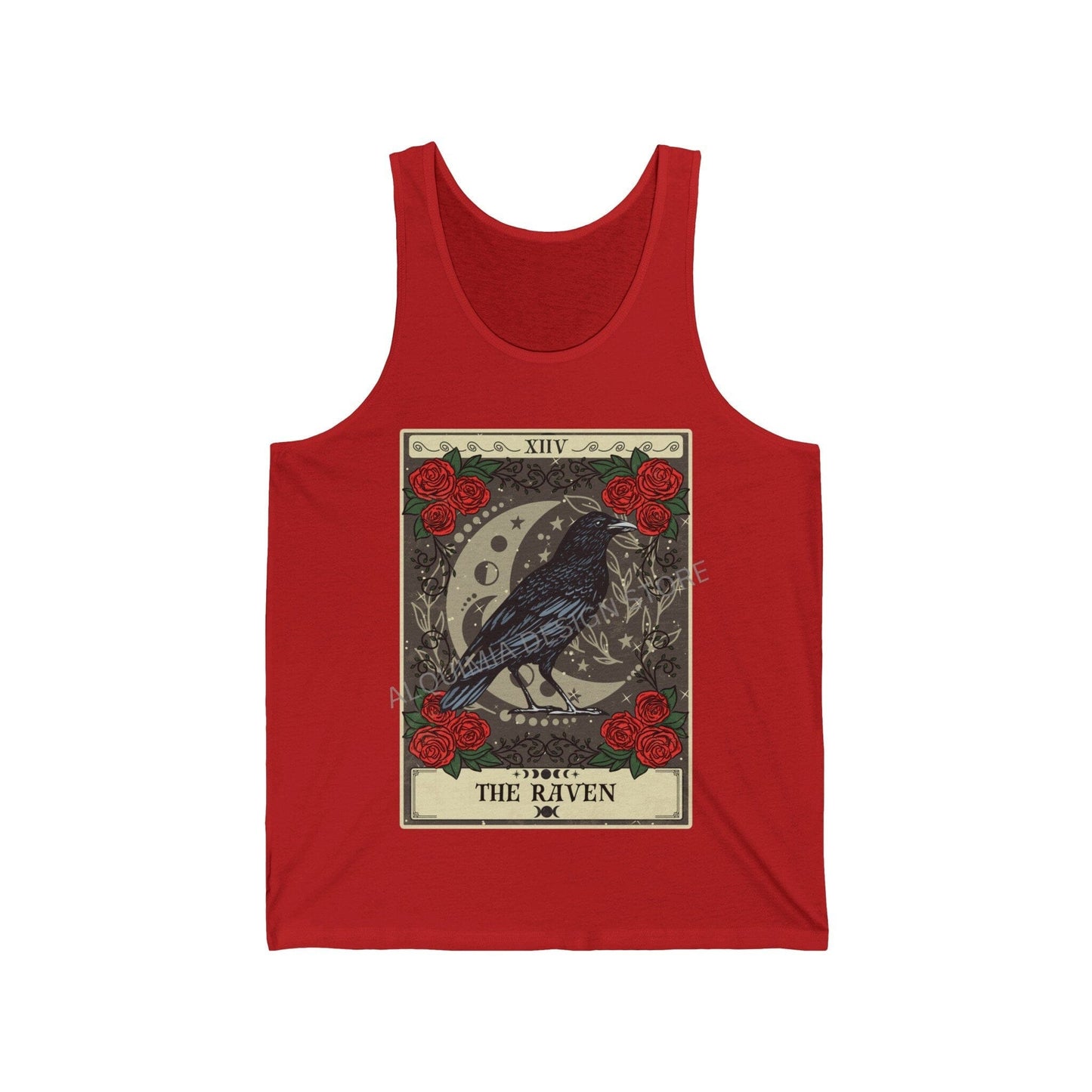 The Raven Tarot Card Tank Top