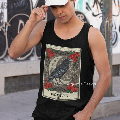 The Raven Tarot Card Tank Top