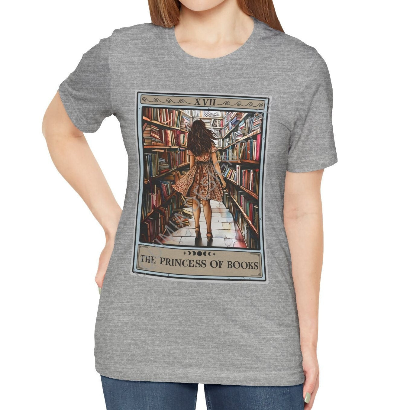 The Princess of Books Tarot Card Shirt, Book Reading