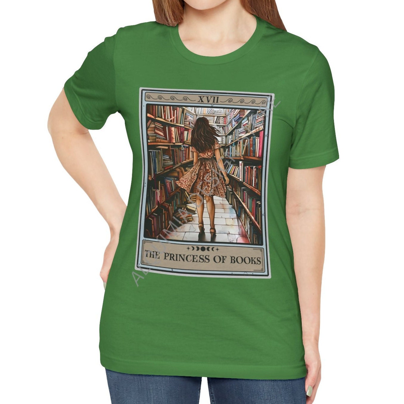 The Princess of Books Tarot Card Shirt, Book Reading