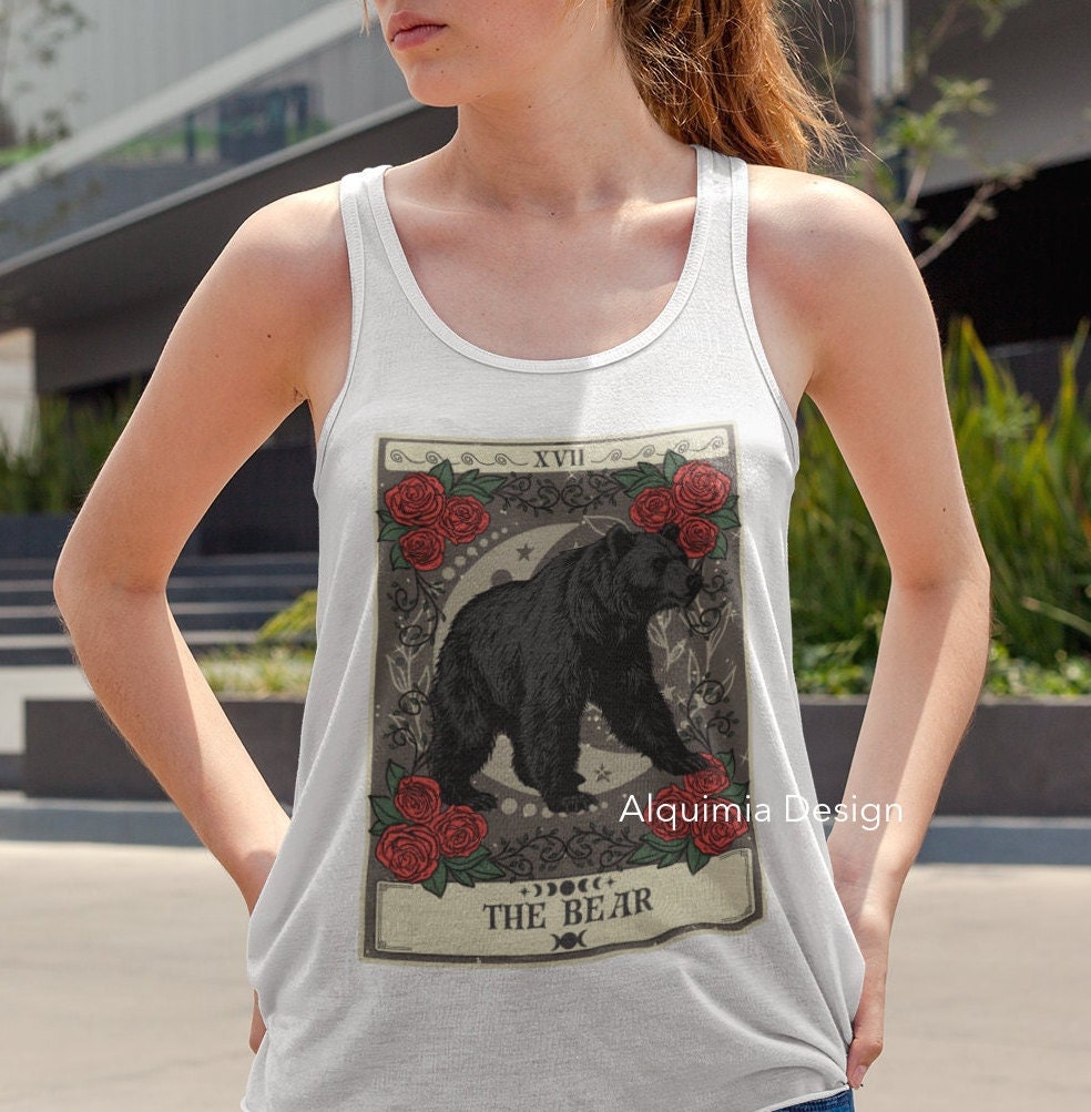 The Bear Tarot Card Tank Top, Wild Animal