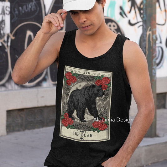 The Bear Tarot Card Tank Top, Wild Animal