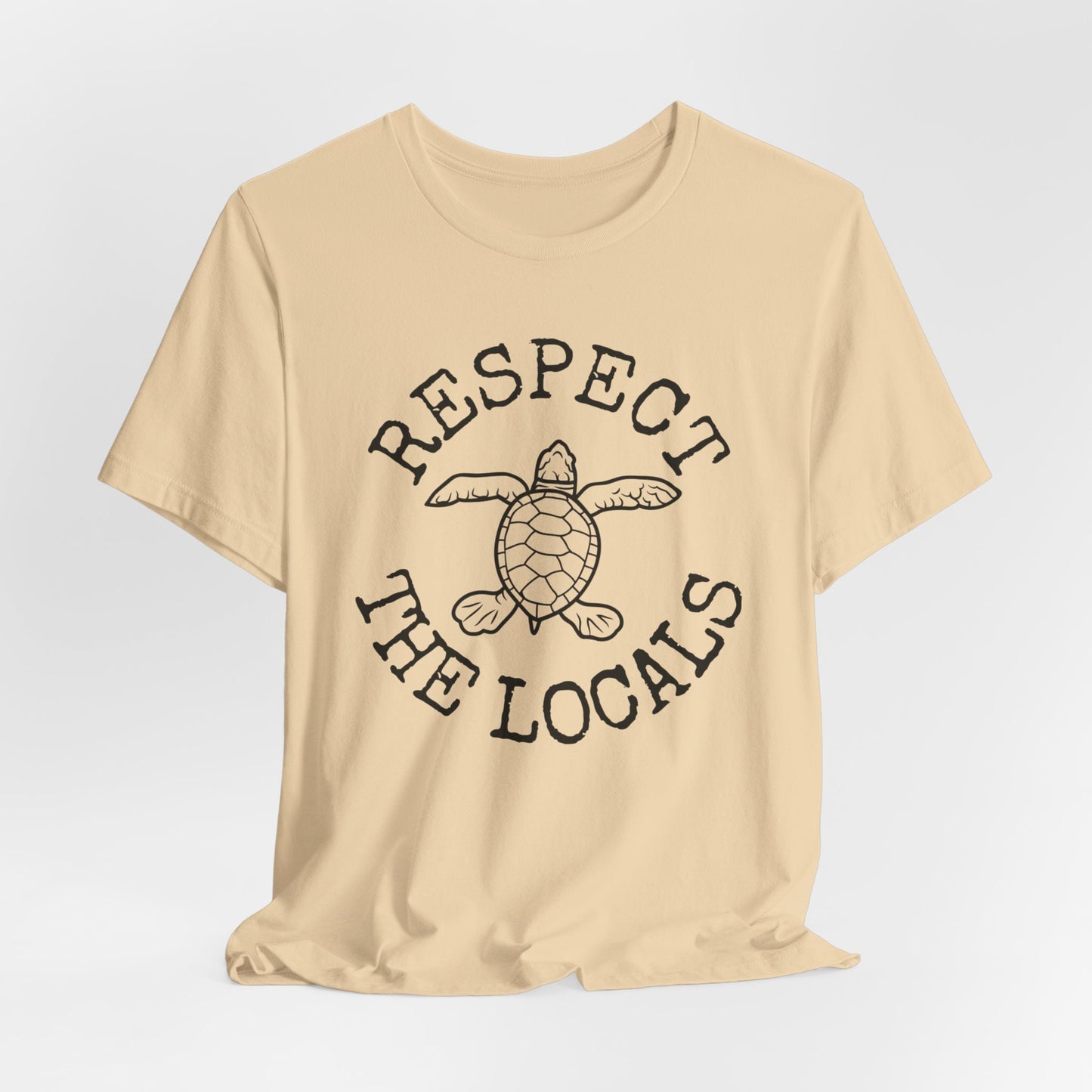 Respect the Locals Sea Turtle T-Shirt, Ocean Lover