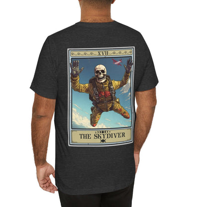 The Skydiver Tarot Card Shirt, BACK PRINT Skydiving