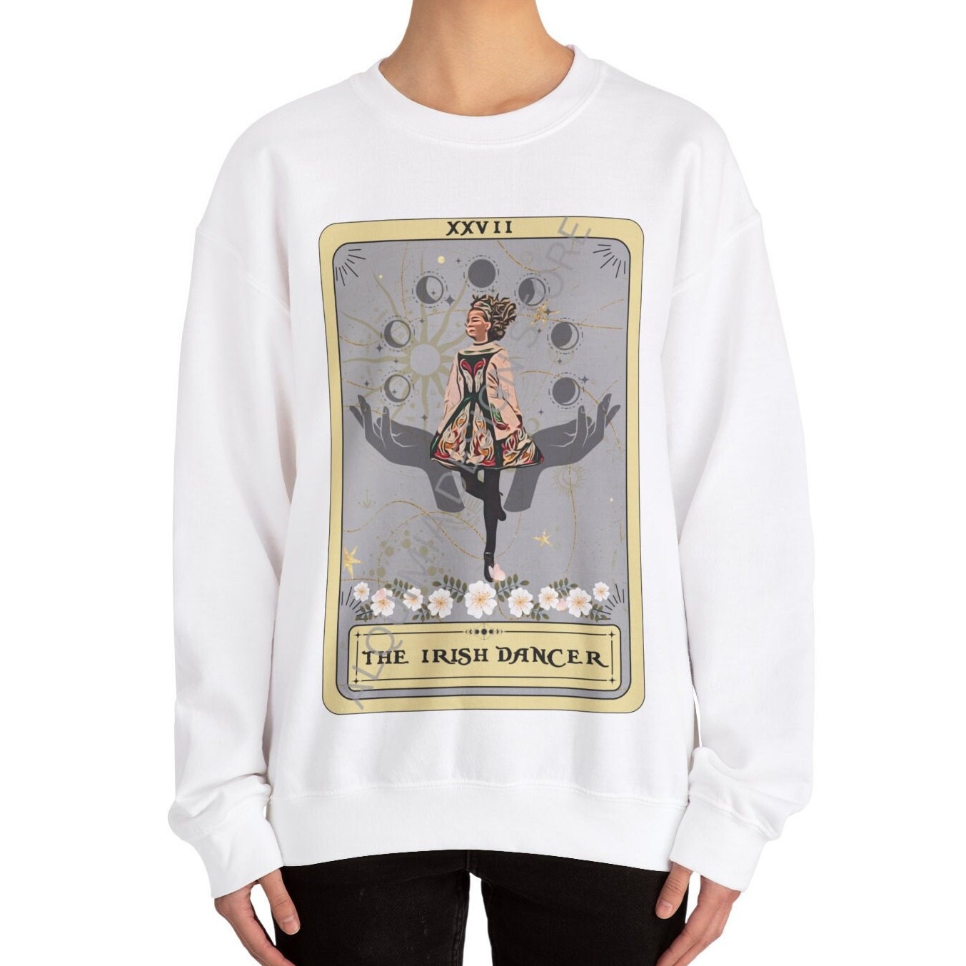 The Irish Dancer Tarot Card Sweatshirt, Irish Dance