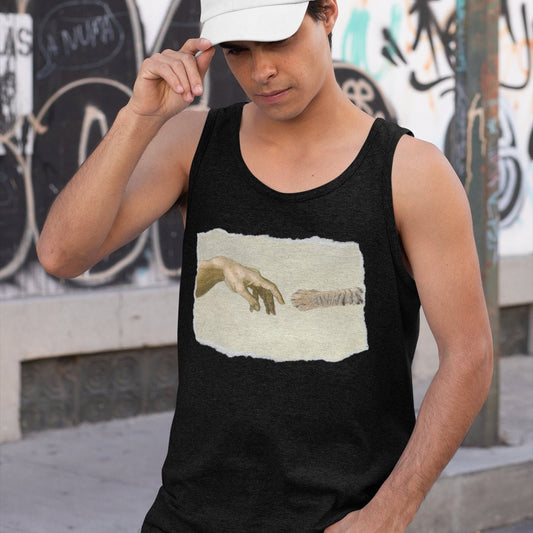 The Creation of Adam Cat Tank Top