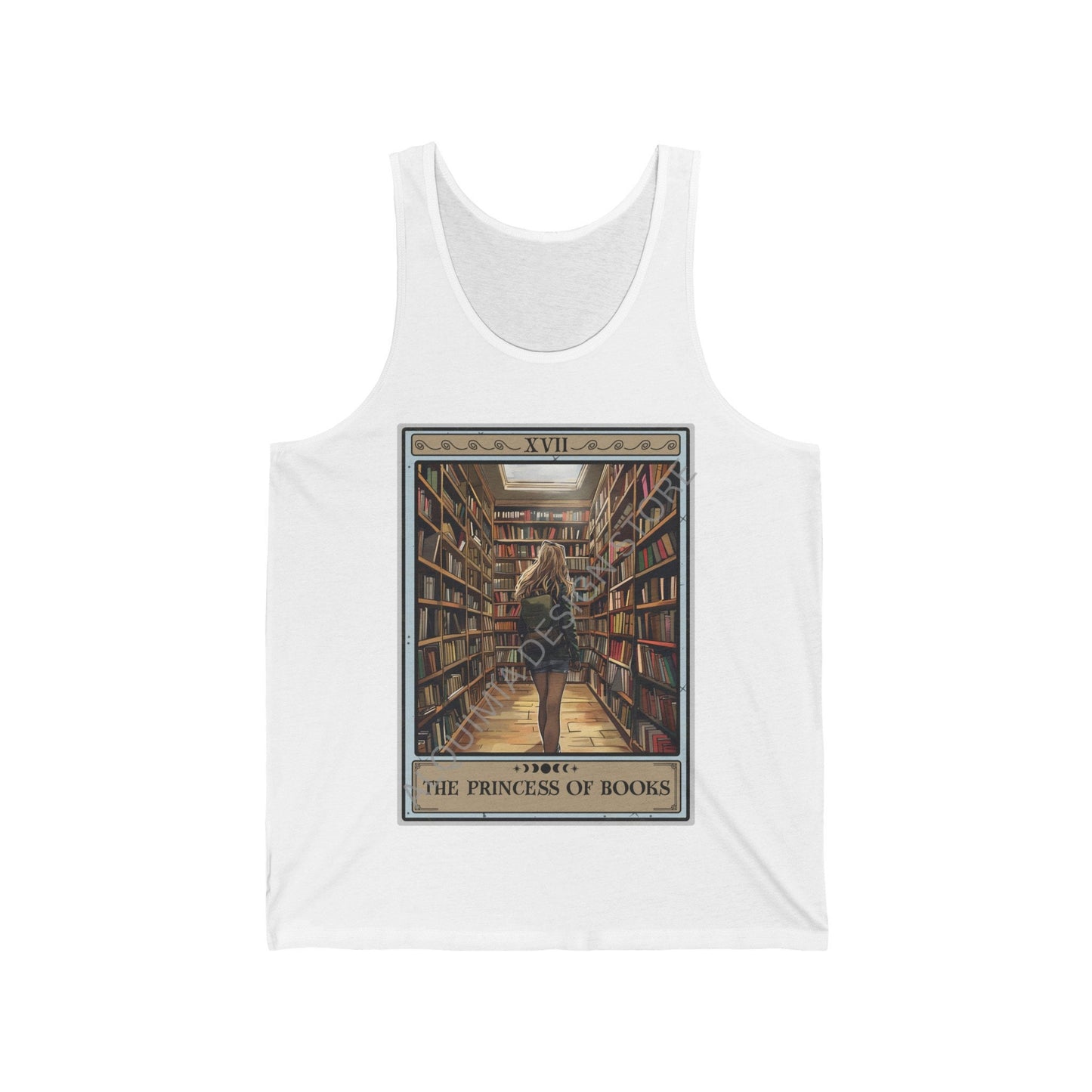 The Princess of Books Tarot Card Tank Top