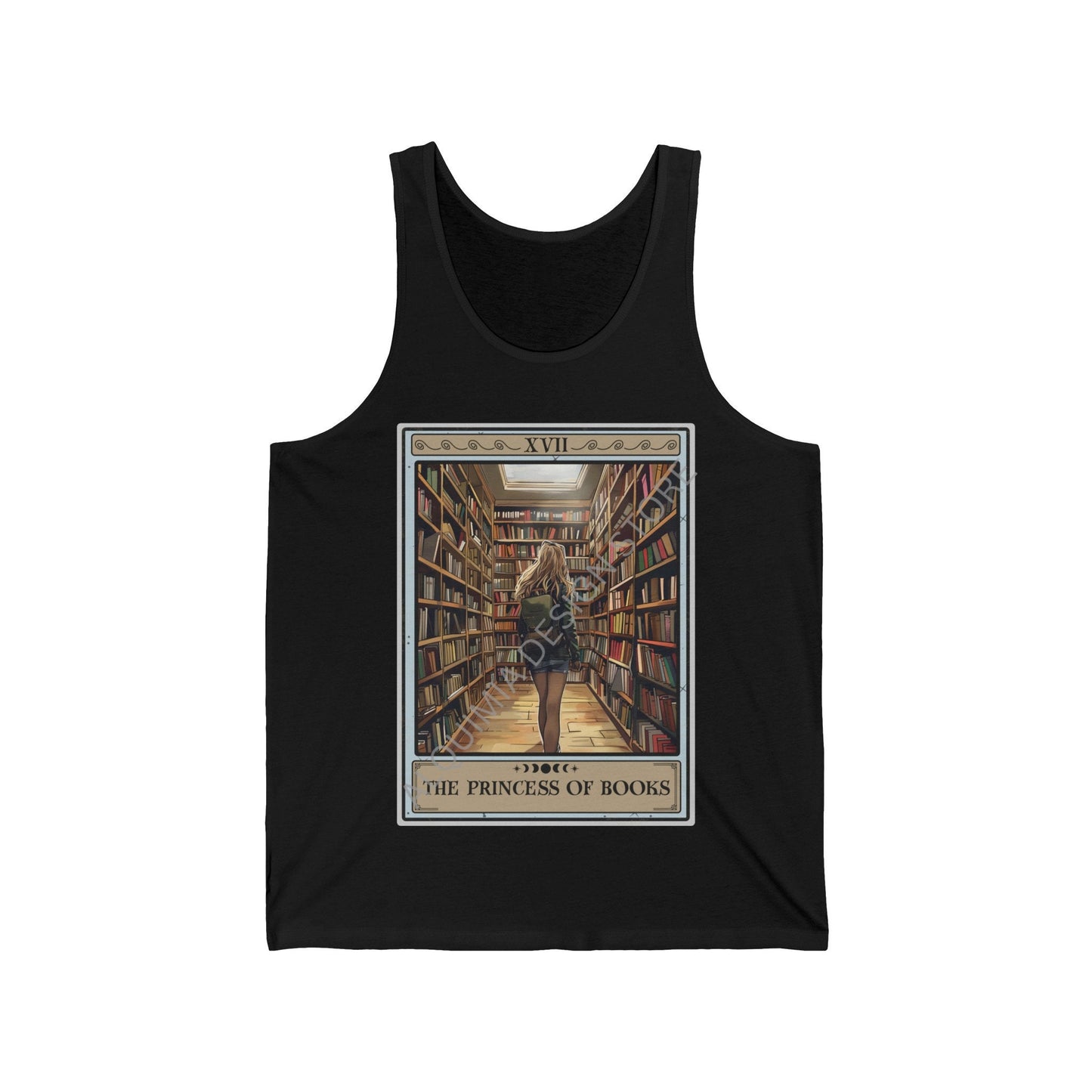 The Princess of Books Tarot Card Tank Top