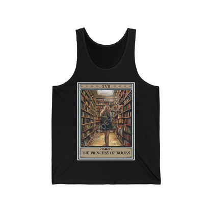 The Princess of Books Tarot Card Tank Top