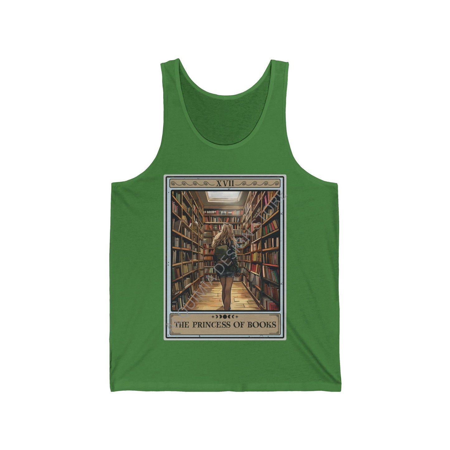 The Princess of Books Tarot Card Tank Top