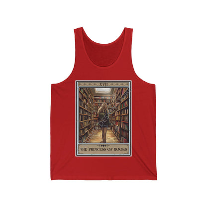 The Princess of Books Tarot Card Tank Top