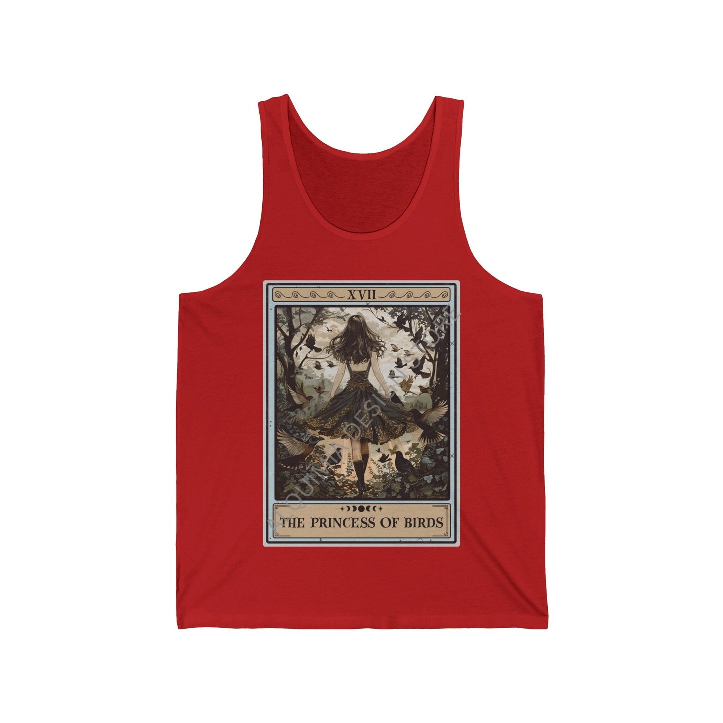 The Princess of Birds Tarot Card Tank Top