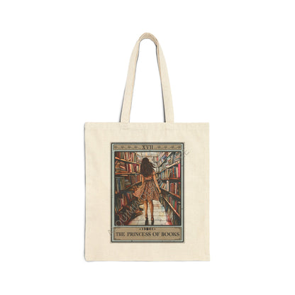 The Princess Of Books Tarot Card Tote Bag 15" x 16"