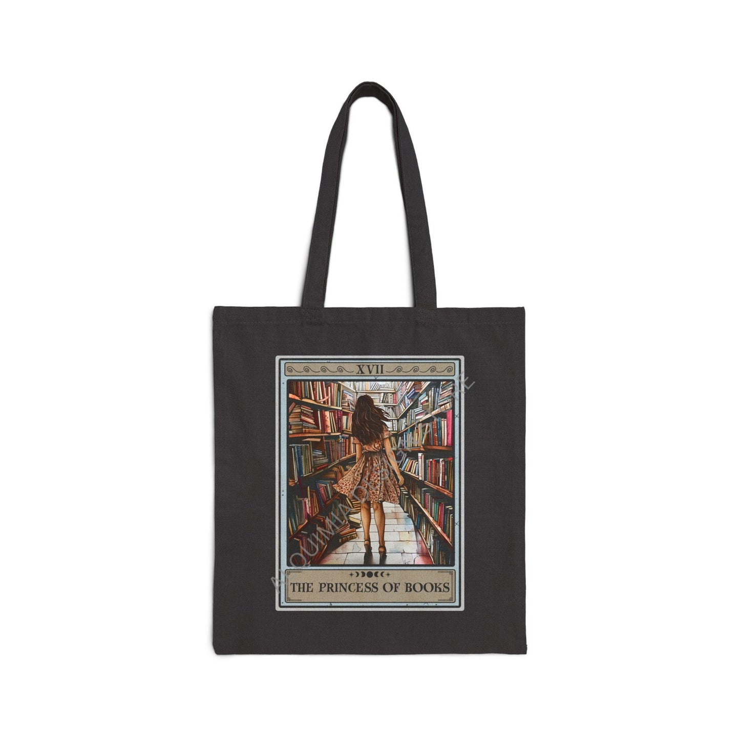 The Princess Of Books Tarot Card Tote Bag 15" x 16"