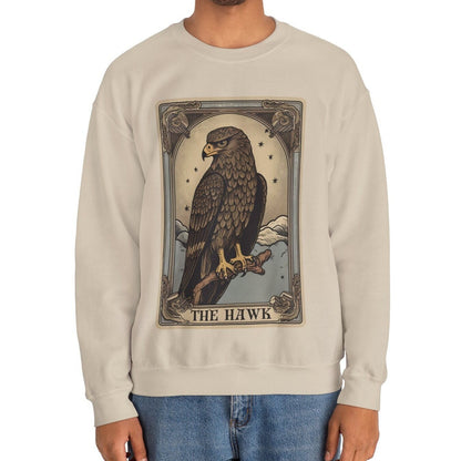 The Hawk Tarot Card Sweatshirt, Birds of Prey