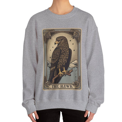 The Hawk Tarot Card Sweatshirt, Birds of Prey