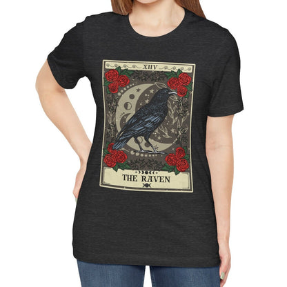 Raven Tarot Card Shirt, Bird Lover