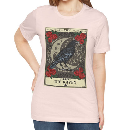 Raven Tarot Card Shirt, Bird Lover