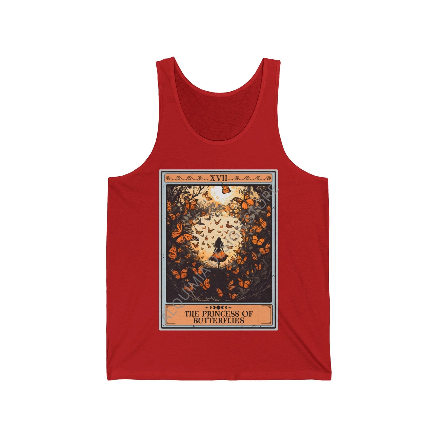 The Princess of Butterflies Tarot Card Tank Top