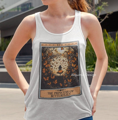 The Princess of Butterflies Tarot Card Tank Top