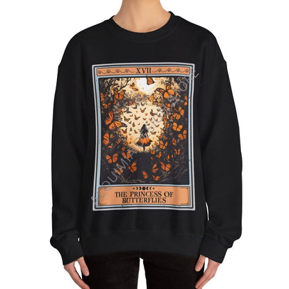 The Princess of ButterfliesTarot Card Sweatshirt, Butterfly