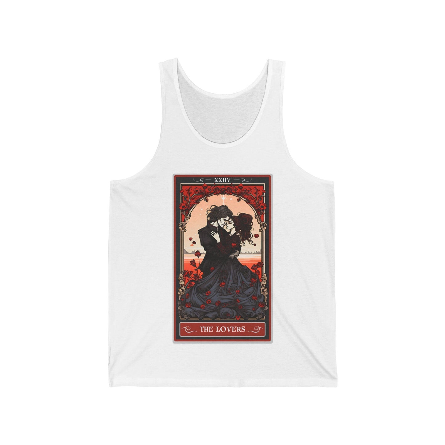 The Lovers Tarot Card Tank Top, Valentines Day