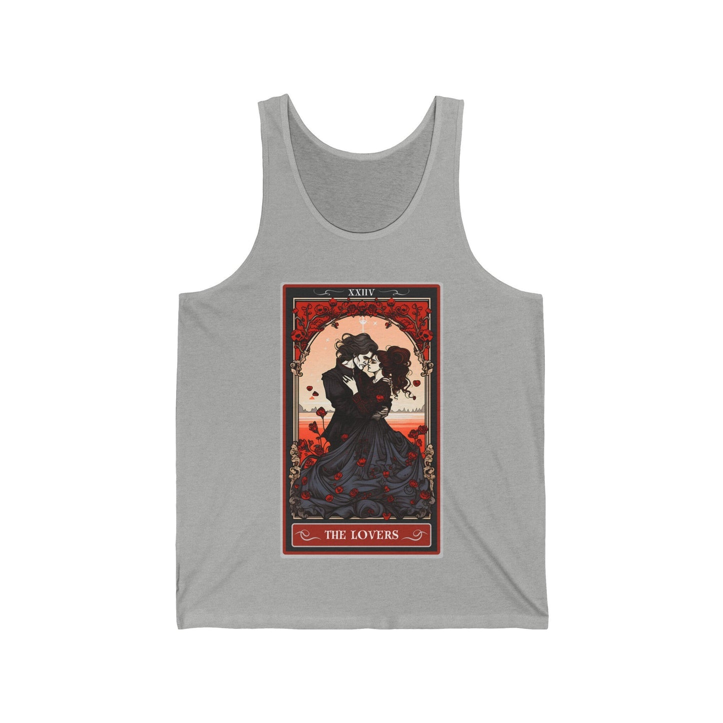 The Lovers Tarot Card Tank Top, Valentines Day