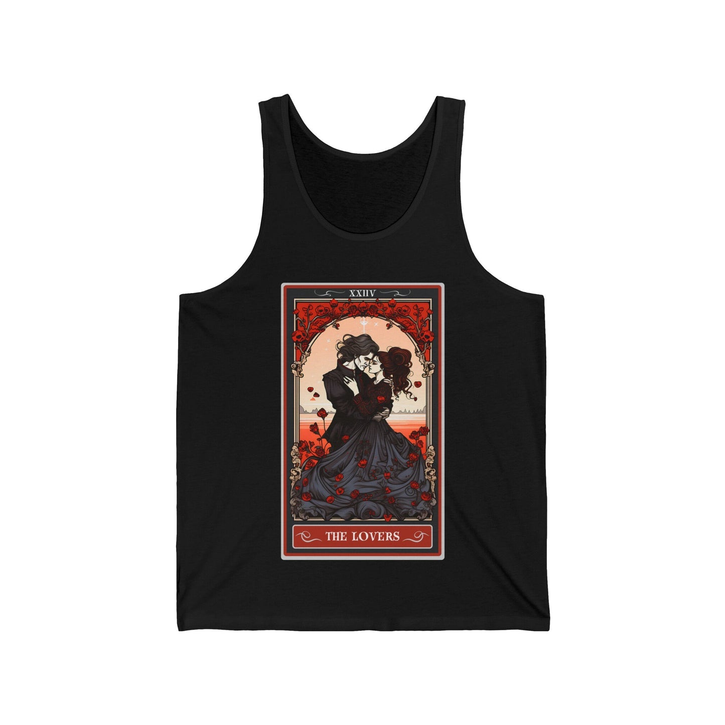 The Lovers Tarot Card Tank Top, Valentines Day