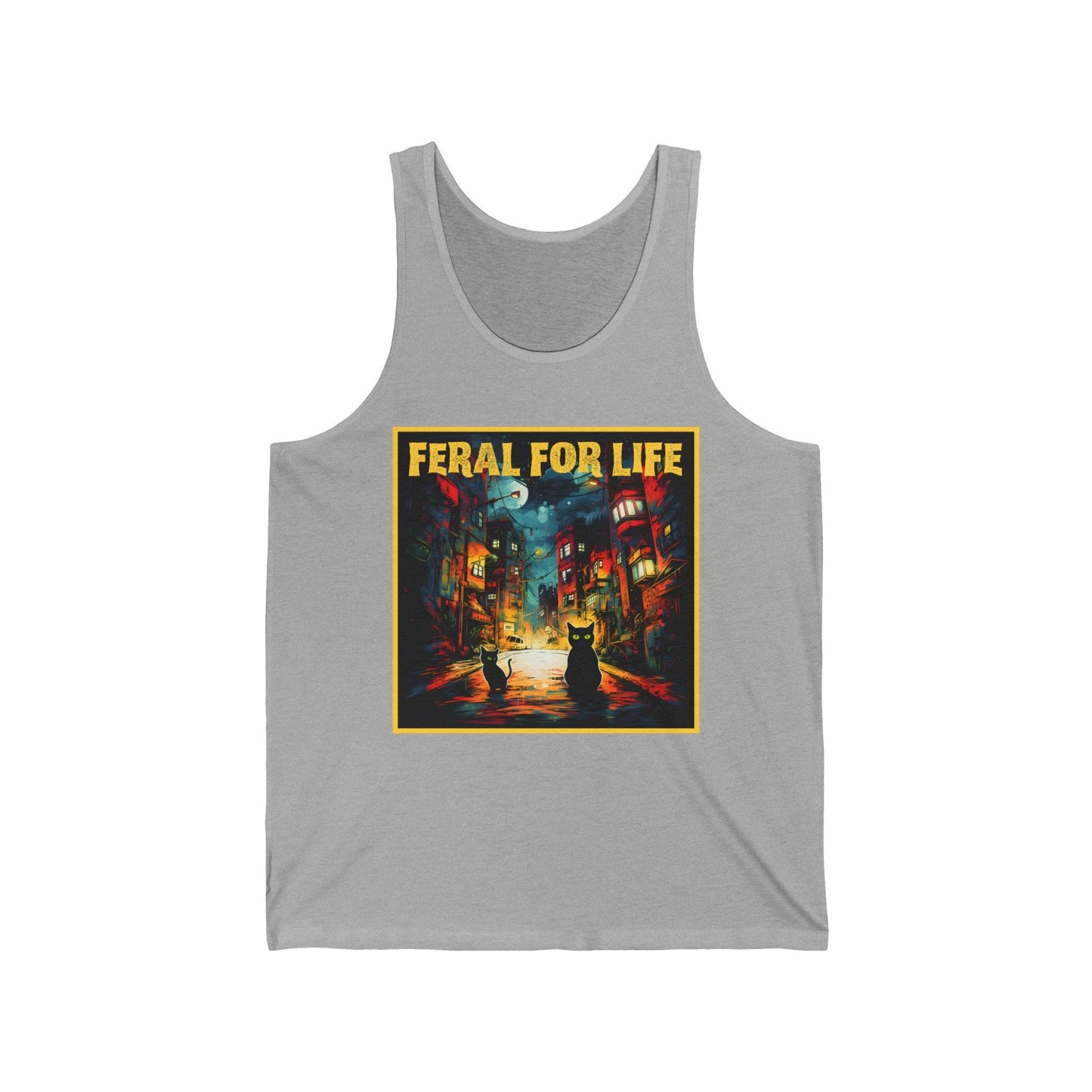 Feral For Life Tank Top, Cat