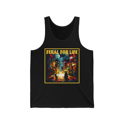 Feral For Life Tank Top, Cat