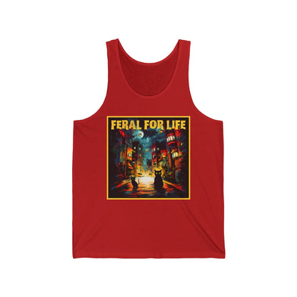 Feral For Life Tank Top, Cat