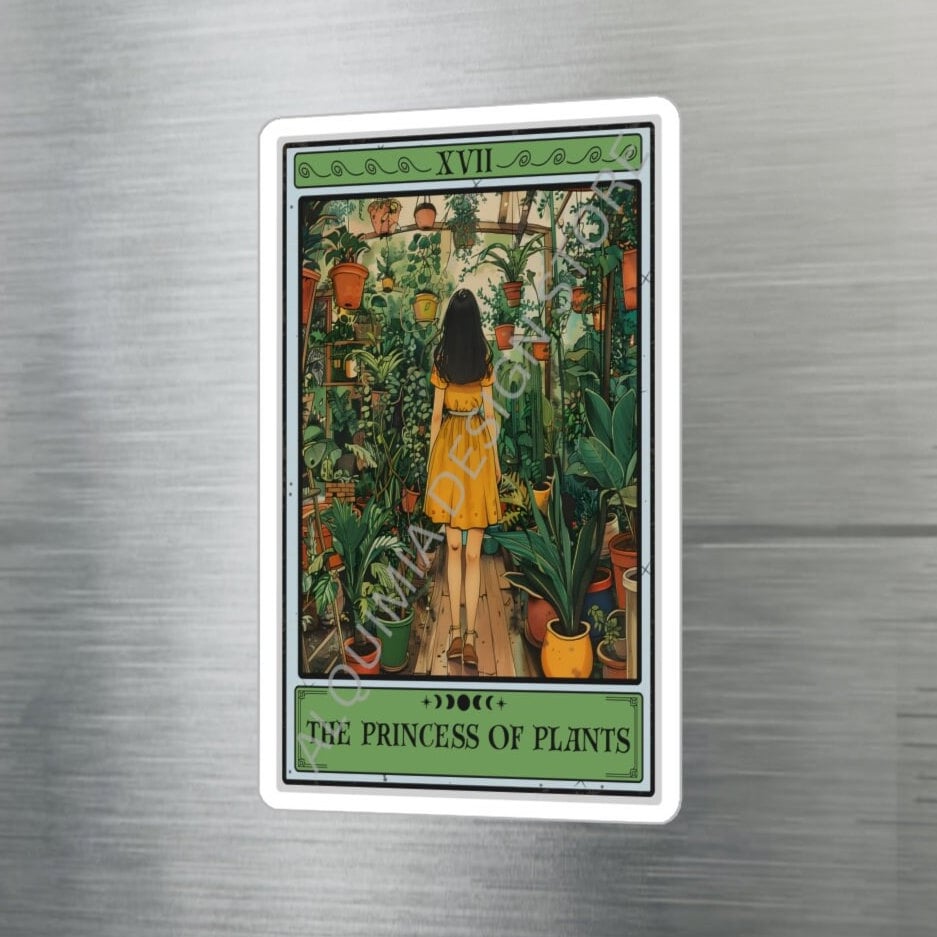 The Princess of Plants Tarot Card Sticker 3" x 4"