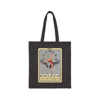 The Pole Dancer Tarot Card Tote Bag 15" x 16" Pole Dance