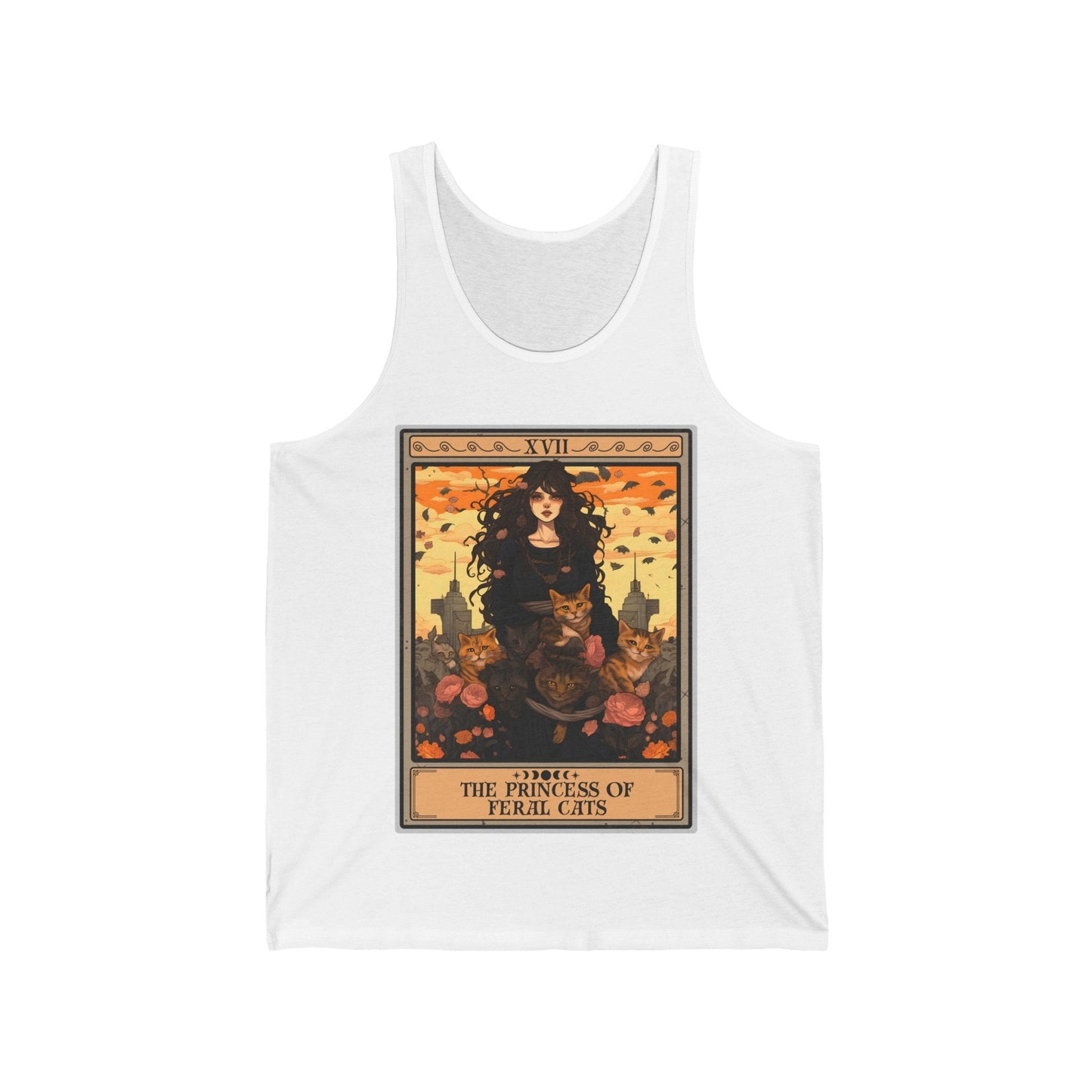 The Princess of Feral Cats Tarot Card Tank Top