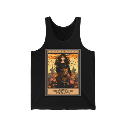 The Princess of Feral Cats Tarot Card Tank Top