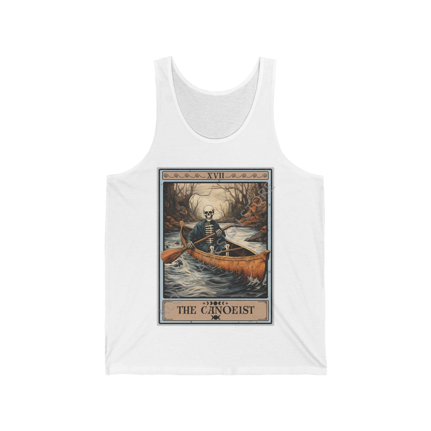 The Canoeist Tarot Card Tank Top, Canoe